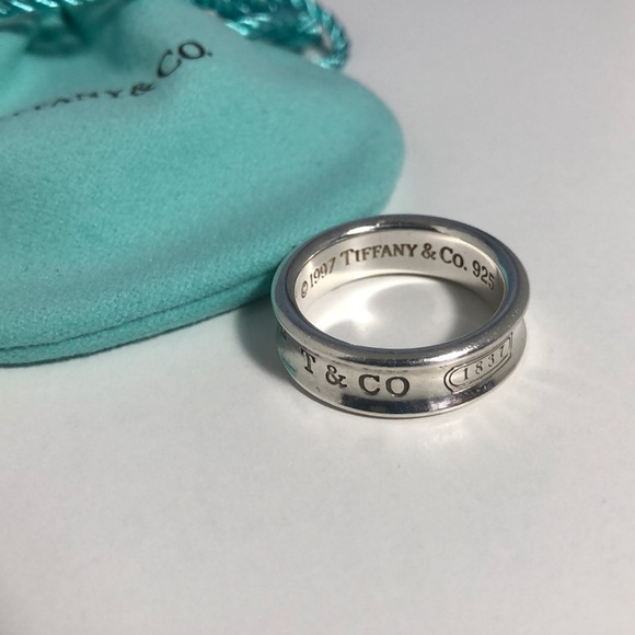 Tiffany & Co. Jewelry - Tiffany & Co | 1837 Sterling Silver Ring • Size 9